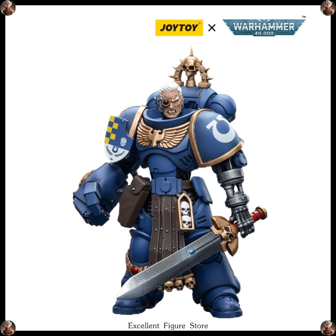 

In Stock JOYTOY 1/18 Warhammer 40K Ultramarines Lieutenant with Power Fist PVC Anime Model Action Figures Toys Collection Gifts