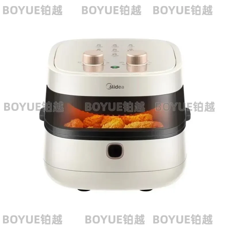Large Capacity Air Fryer Oven Multifunctional Electric Cooker with Visible Window and Dual Rotation for Home Kitchen