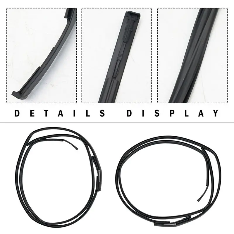 Durable-Car Sealing Strip Kit For Toyota Corolla 2014-2017 Includes Roof Trim Molding Seal Parts 75556-02260 75555-02270