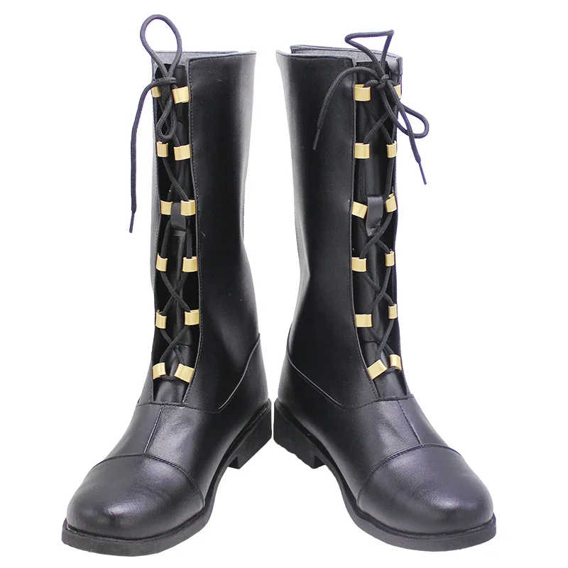 Women Cloud Strife Cosplay Shoes Game FF7 Cosplay Prop PU Leather Shoes Halloween Carnival Boots Custom Made