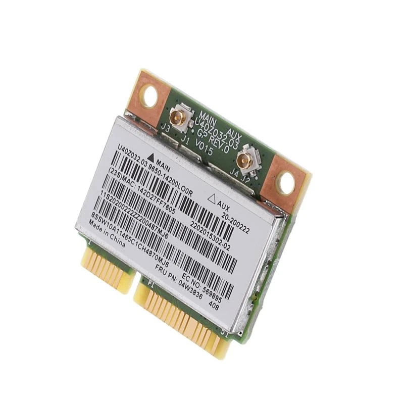 F68C BCM943142HM 용 듀얼 밴드 무선 네트워크 카드, 2.4G BT4.0 미니 PCI-E LAN 카드, 802.11b/g/n 지원