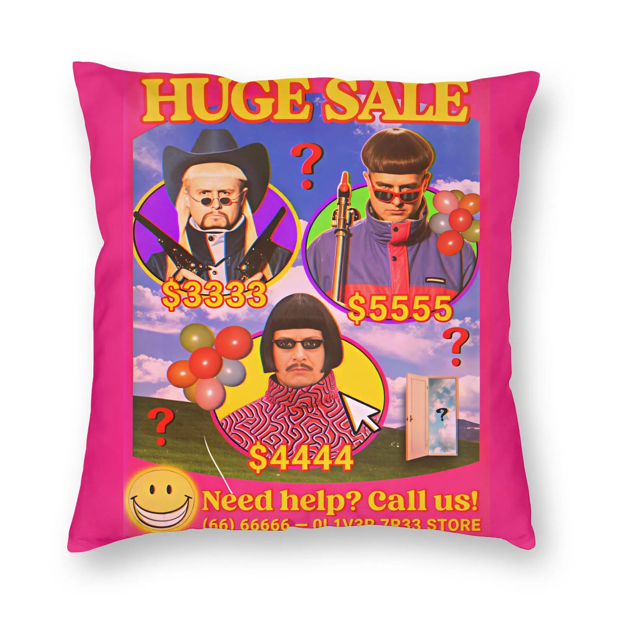 Oliver Tree Rest In Peace Memorial Pillow Cover  Square Cushion Cover Kawaii Pillow Case For Sofa Bedroom Home Decor