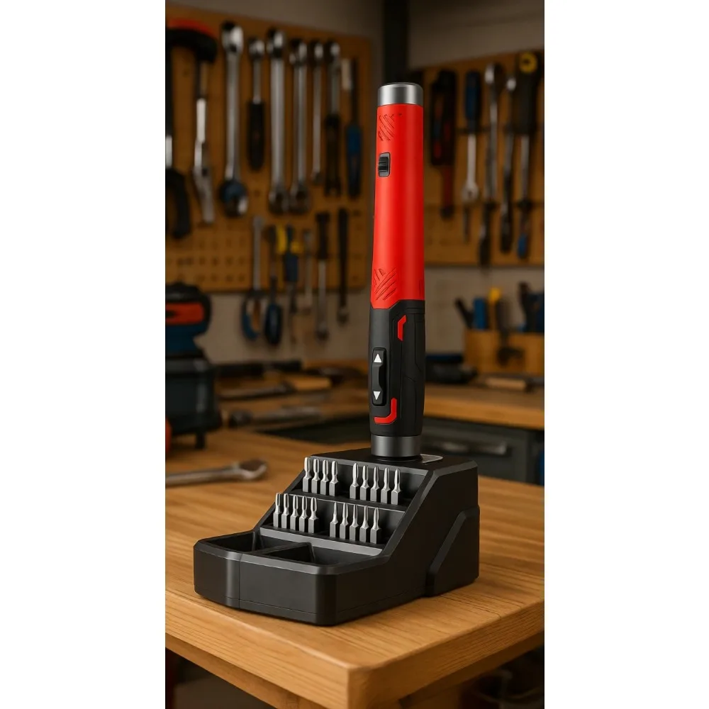 

Electric Cordless Precision Screwdriver Kit 25 Bits Rechargeable USB LED Light