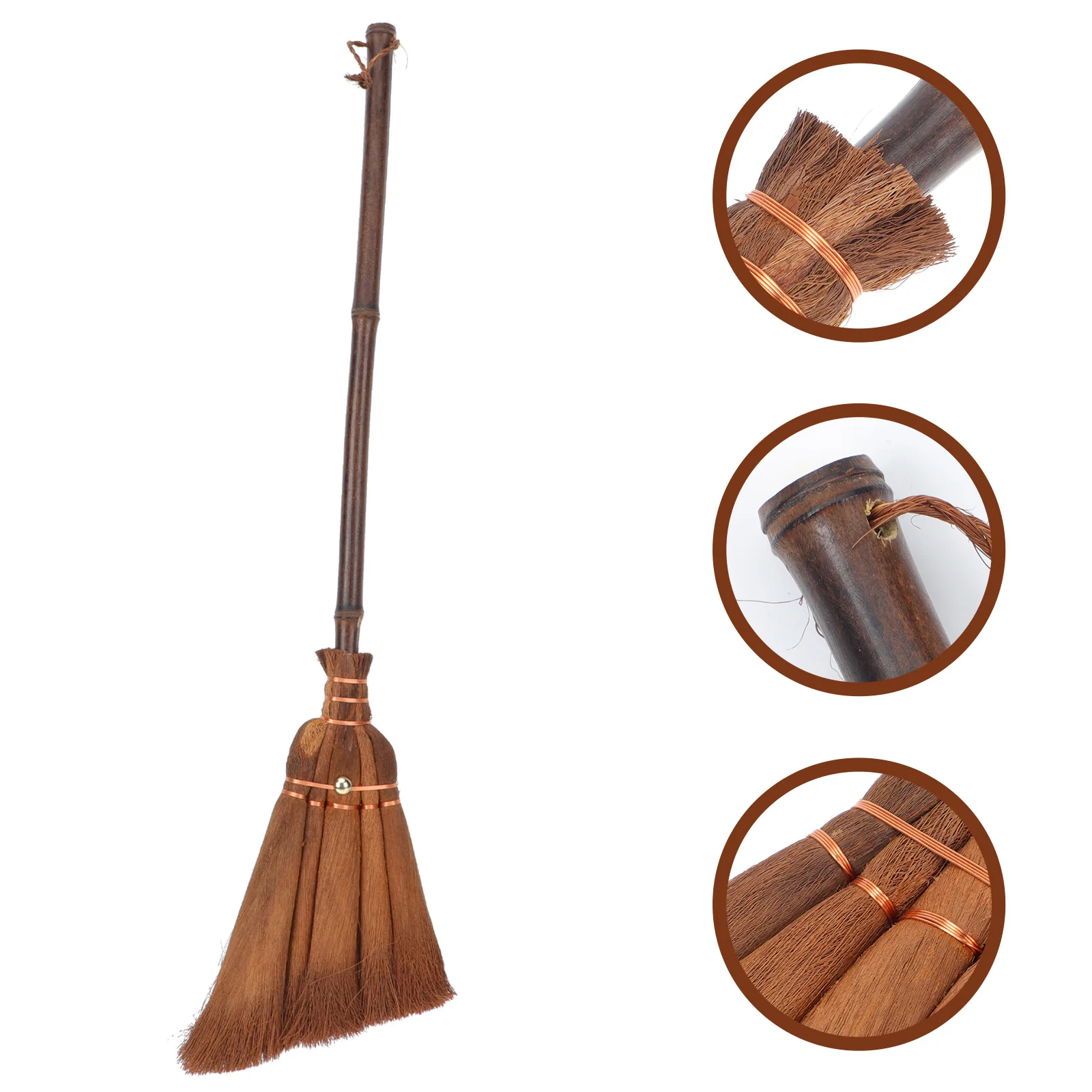 Asian Cleaning Gadgets Removing Broom Kids Educational Toys Hand Handle Children Household Wooden Children's