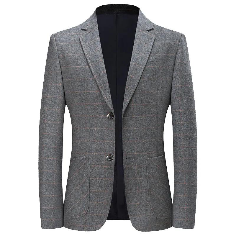 Blazer - New Men's Fashionable Outdoor Travel Premium Business Gentleman Wedding Stylish Multi-purpose Plaid Casual Blazer