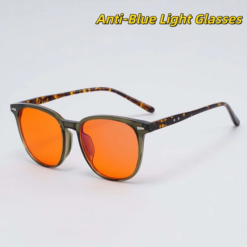 Casual TR90 Anti-blue Light Glasses Anti-reflection and Anti-radiation Eye Protection PC Lens Eyeglasses Lady and Gentleman