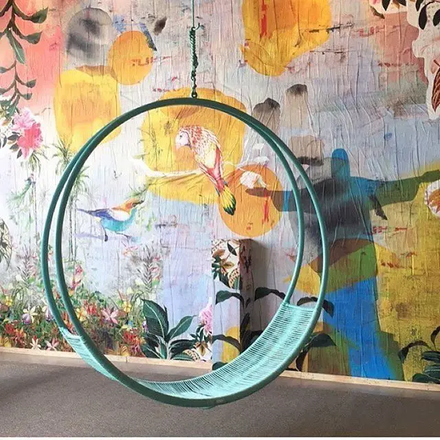 Fashion Round Round Swing Outdoor Color Ring Hammock Chair Garden