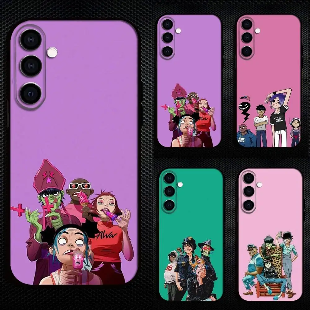

G-Gorillaz Anime Phone Case For Samsung Galaxy A73,A72,A71,A70,A53,A52,A51,Others Soft Black Cover