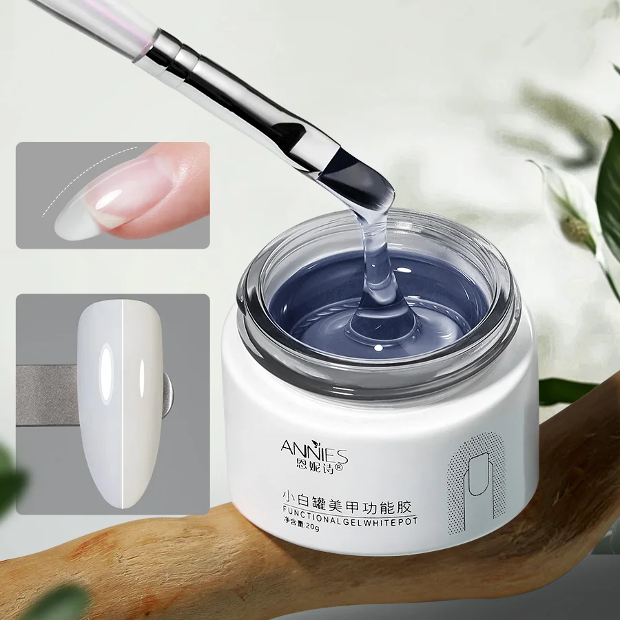 Capa superior de diamante 20g para gel polish, refuerza y prolonga la duración, esmalte UV removible, alto brillo, gel de construcción 2