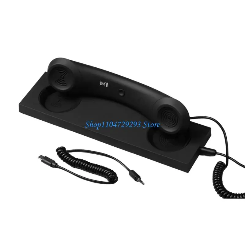 Y2GD Plug Play Type C Telephone Handset ABS Strong Design for Office Home Use