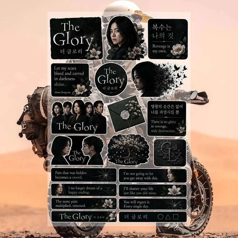 TV series The G-L-ory Aesthetic Graffiti Stickers Waterproof PVC Decals for Car Motorcycle Skateboard Helmet Notebook