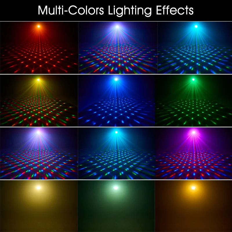 New Multifunctional LED Party Light Voice Control Home Night Light KTV Stage Disco Light Projector For Holiday Party Wedding Bar