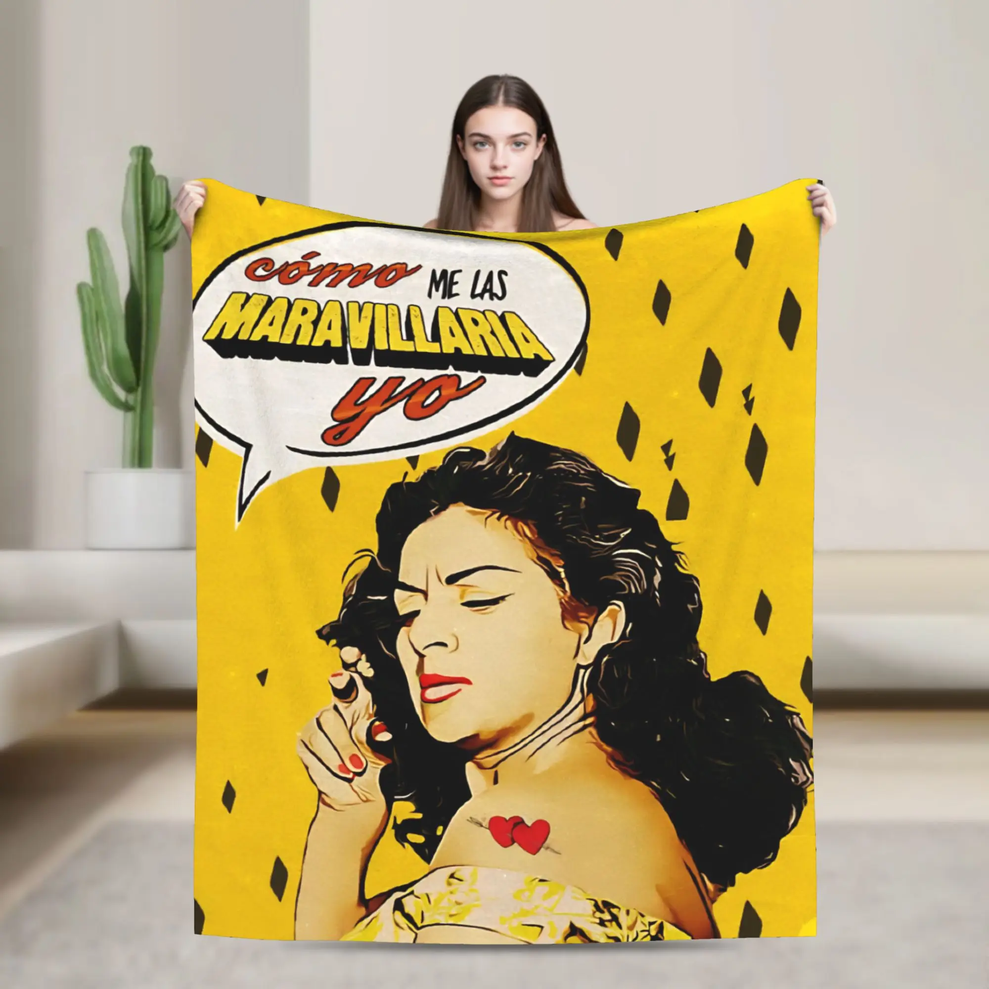 Lola Flores How I Would Marvel You Blanket Coral Fleece Plush Summer Air Conditioning Breathable Soft Throw Blankets Quilt