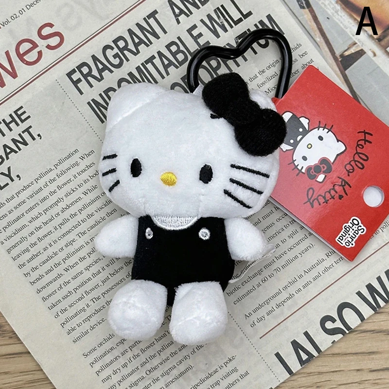 Sanrio Kawaii Hello Kitty Plush Doll Keychain Cartoon Soft Stuffed Toys Widgets Bags Pendant Accessories Birthday Gift For Frien