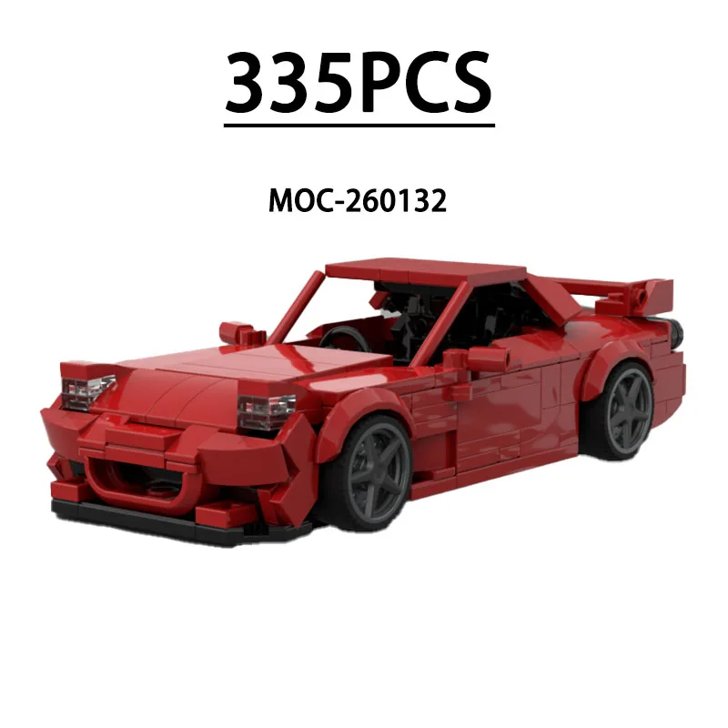 

MOC-260132 Building Blocks Super Sports Car Assembly Model 335 Pieces Children Educational Birthday Christmas New Year Toy Gift