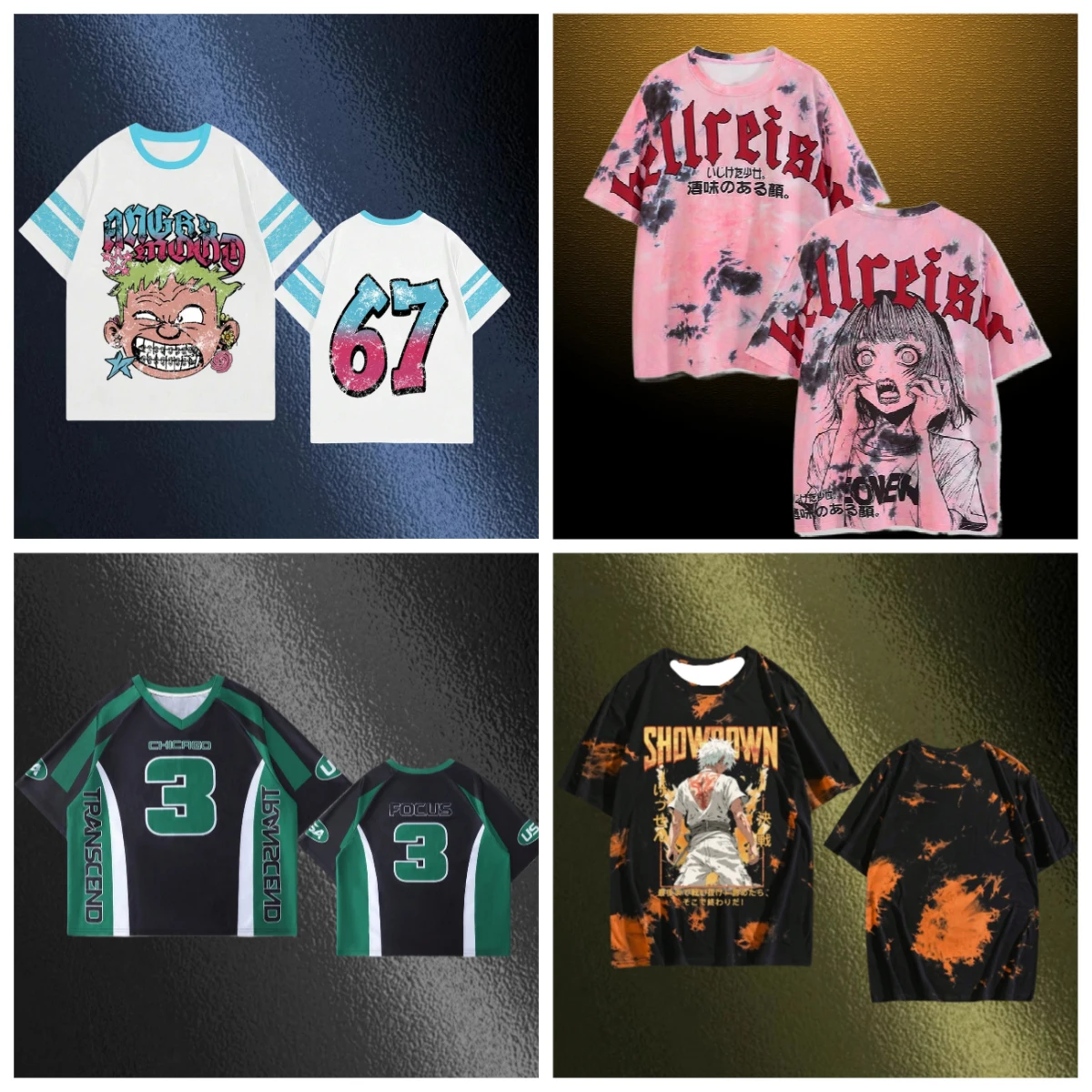 

2025 Summer Men's Trendy Brand American T-shirt Fashion Sports Fitness Clothing Men's Training Slow Running Leisure Street Wear