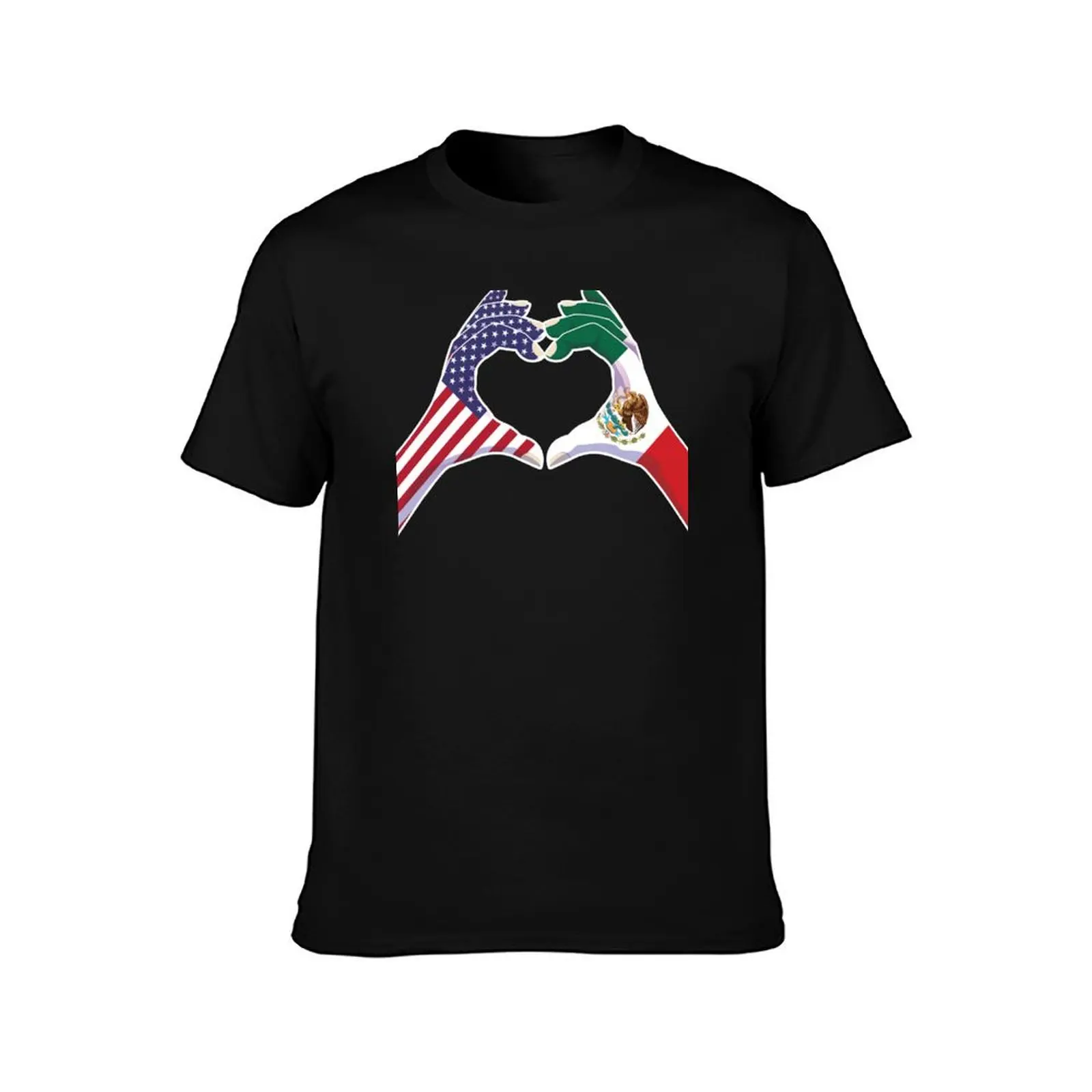 Mexico Mexican USA United States American America Love Heart Peace T-Shirt t shirt for man T-Shirt