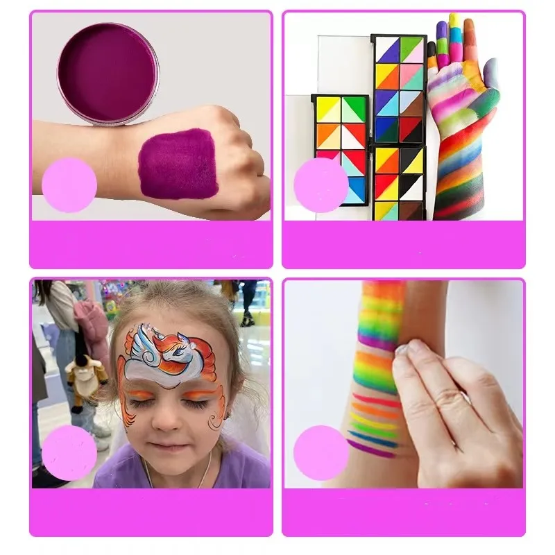 30g Body Painting UV Colors Water Based Makeup Eyeliner Neon Cake Split Christmas Sports Event Family Party Supplies