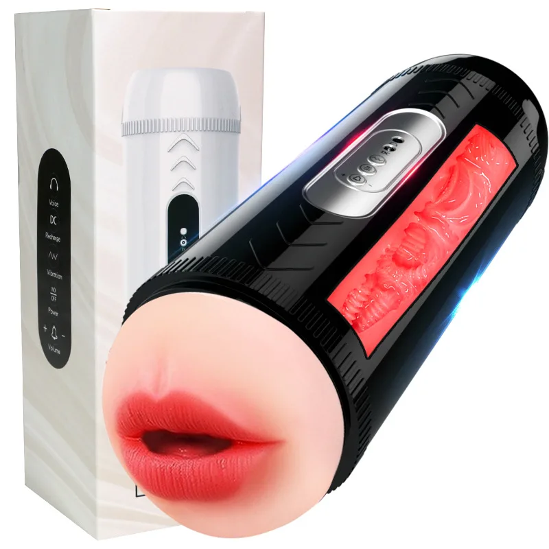 

Men's Fully Automatic Airplane Cup Masturbator with Dual Head Hole Intelligent Sensing One Piece Massage Pro Sex Toys Pussy