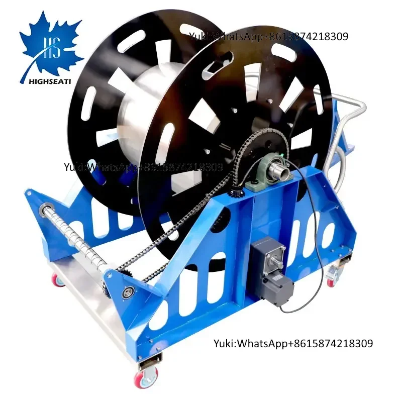 Manual Cable Reel Trolley, Mobile Cable Reel Pay-off Trolley, Shengtuo Type D 304 Small Style