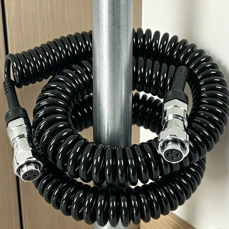 Male to Female 2/3/4/5/6/7pin Spring Wire GX12 GX16 GX20 Aviation Plug Head Telescopic Line Straighten 1M/39.37inch Spiral Cable