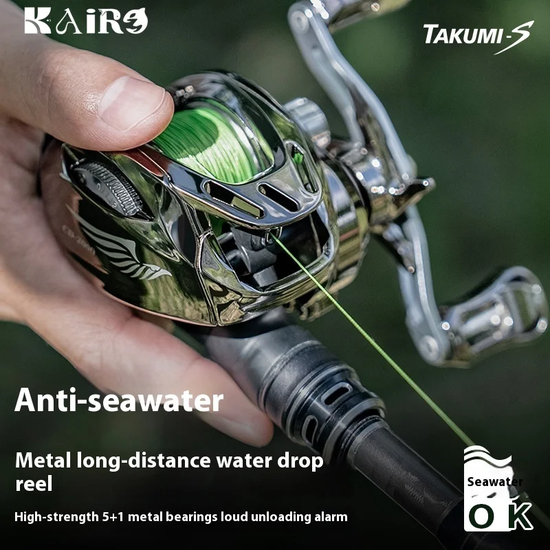 耐熱性ラインメタルルヤリールウォータードロップロングスローフィッシングリール強力サンダーフィッシングホイール