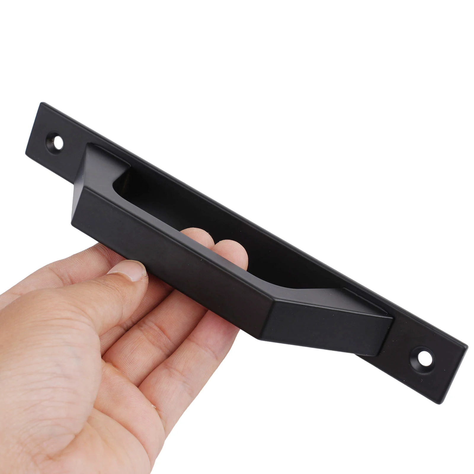 1pc maçaneta da porta do celeiro deslizante puxar armário flush ferragem com parafuso conjunto maçaneta da porta de madeira interior maçaneta da mobília ferragem