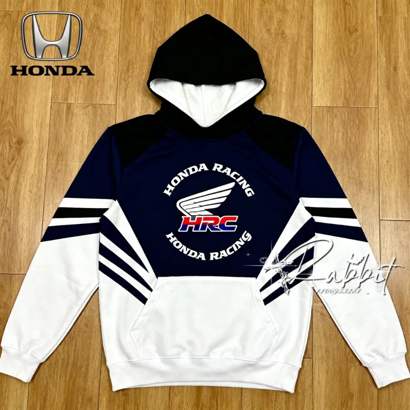 المنتجات الأكثر مبيعًا لخريف وشتاء HondaHRC Racing Team TrackRider Fashion Cycling Hoodie Motorcycle Racing Warm Hoodie