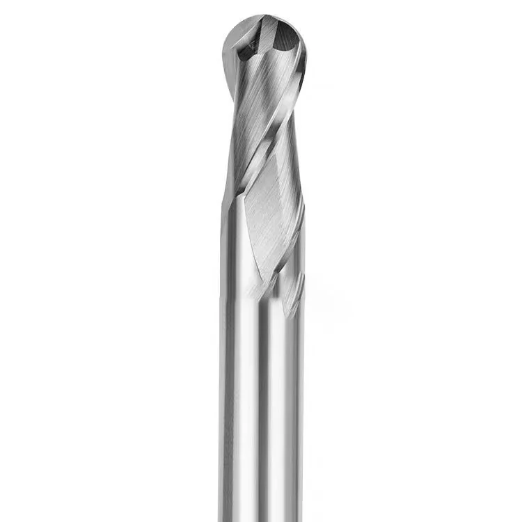 Ball Head Carbide End Mill Cutter Hrc55 2 Flute  Nose Extended Cnc Machine Tool Milling 