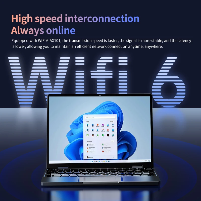 Zwide NA105H Mini Laptop Tablet 2-in-1 Intel N150 CPU 10.5" FHD IPS Screen 16GB LPDDR5 512G SSD Windows 11 Notebook