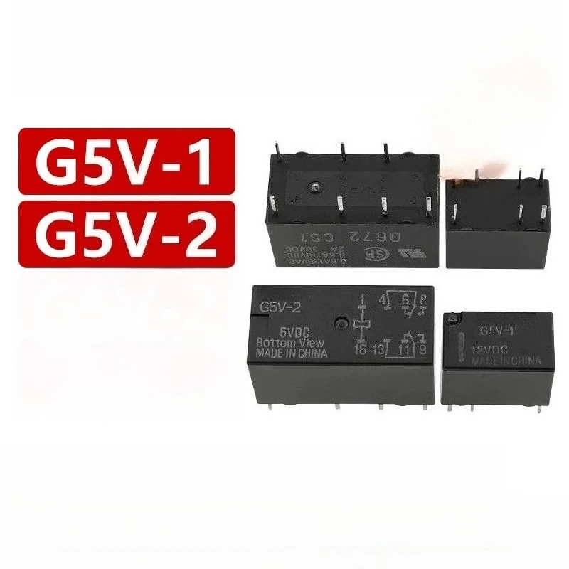 10pcs Relay G5V-12-H1-5VDC 12VDC 24VDC 3V 9V 48V DC24V Original