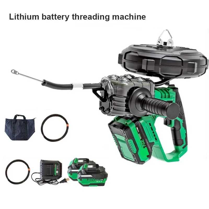 

Lithium Battery Threading Machine, Electric Pulling Wire, Electromechanical Tool, Threading Device, Wire Laying Lead 40M/Min