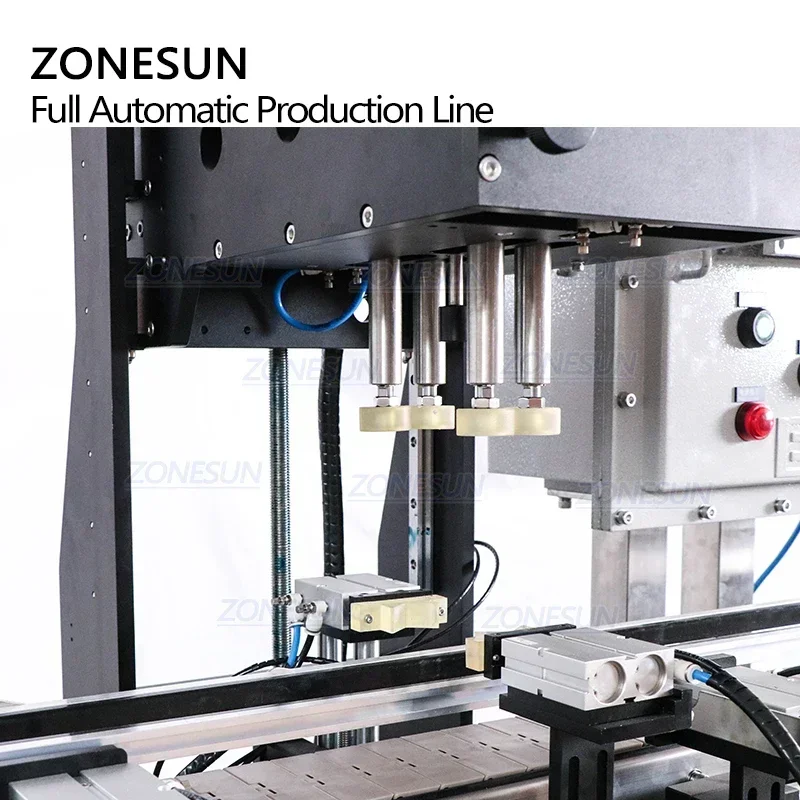 ZONESUN ZS-FAL180EX خط إنتاج أوتوماتيكي كامل مقاوم للانفجار معجون الكحول السائل آلة تعبئة وتغطية العلامات