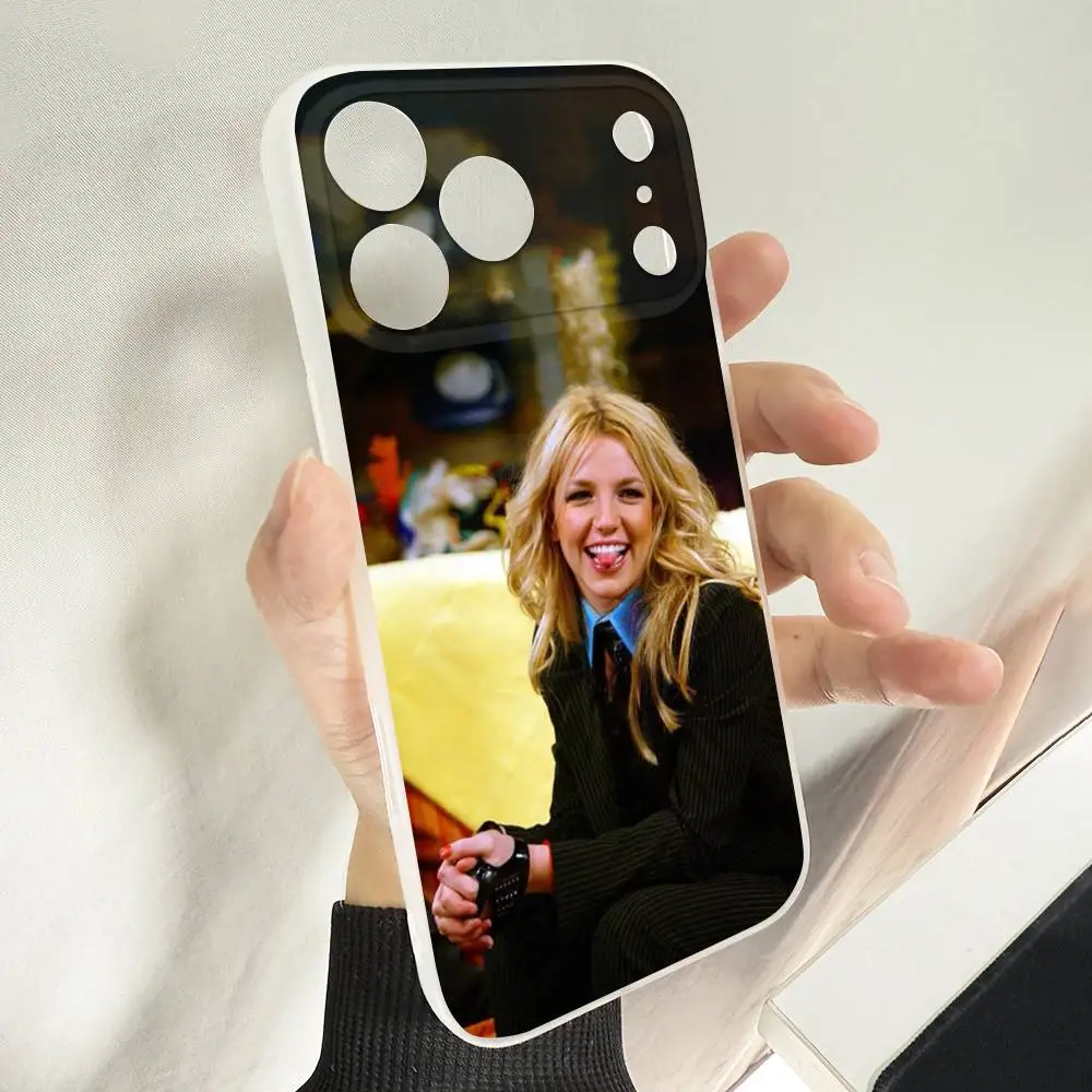 Funda de teléfono Singer Britney S-Spears para iPhone 14,16,15,11,13,17,12,Air,Mini,Plus,E,Pro,Max, funda esmerilada Magsafe magnética