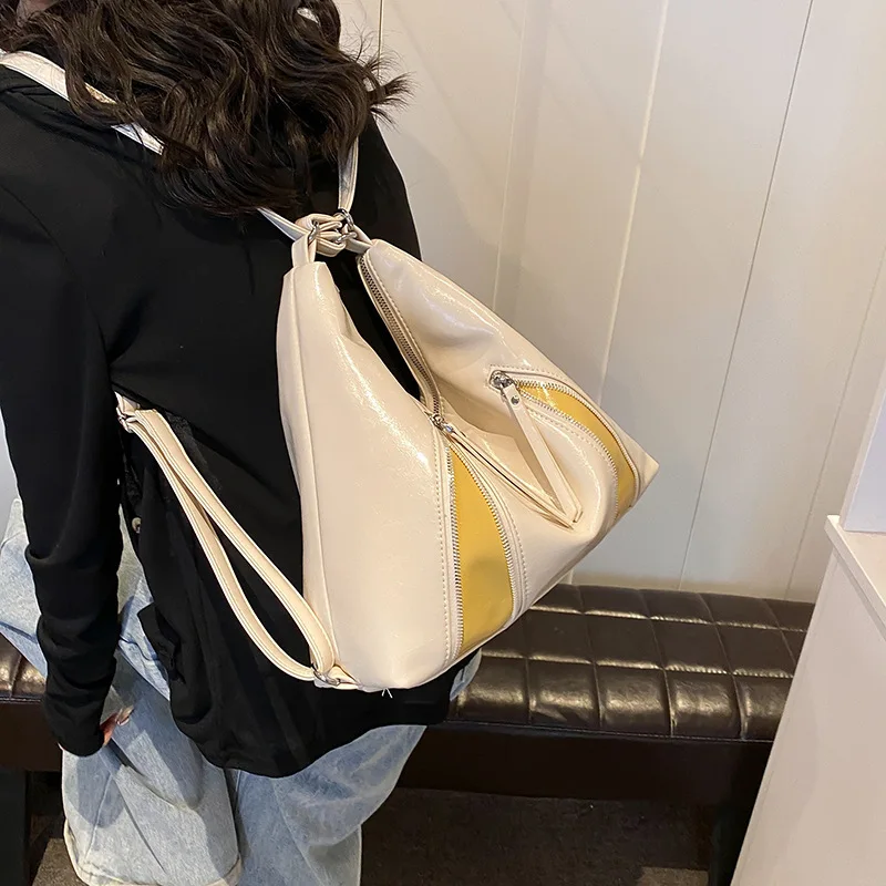 Sac fourre-tout multifonctionnel personnalisé pour femme, sac à dos à une initiative, grande capacité, haut de gamme, nouvelle mode, 2024