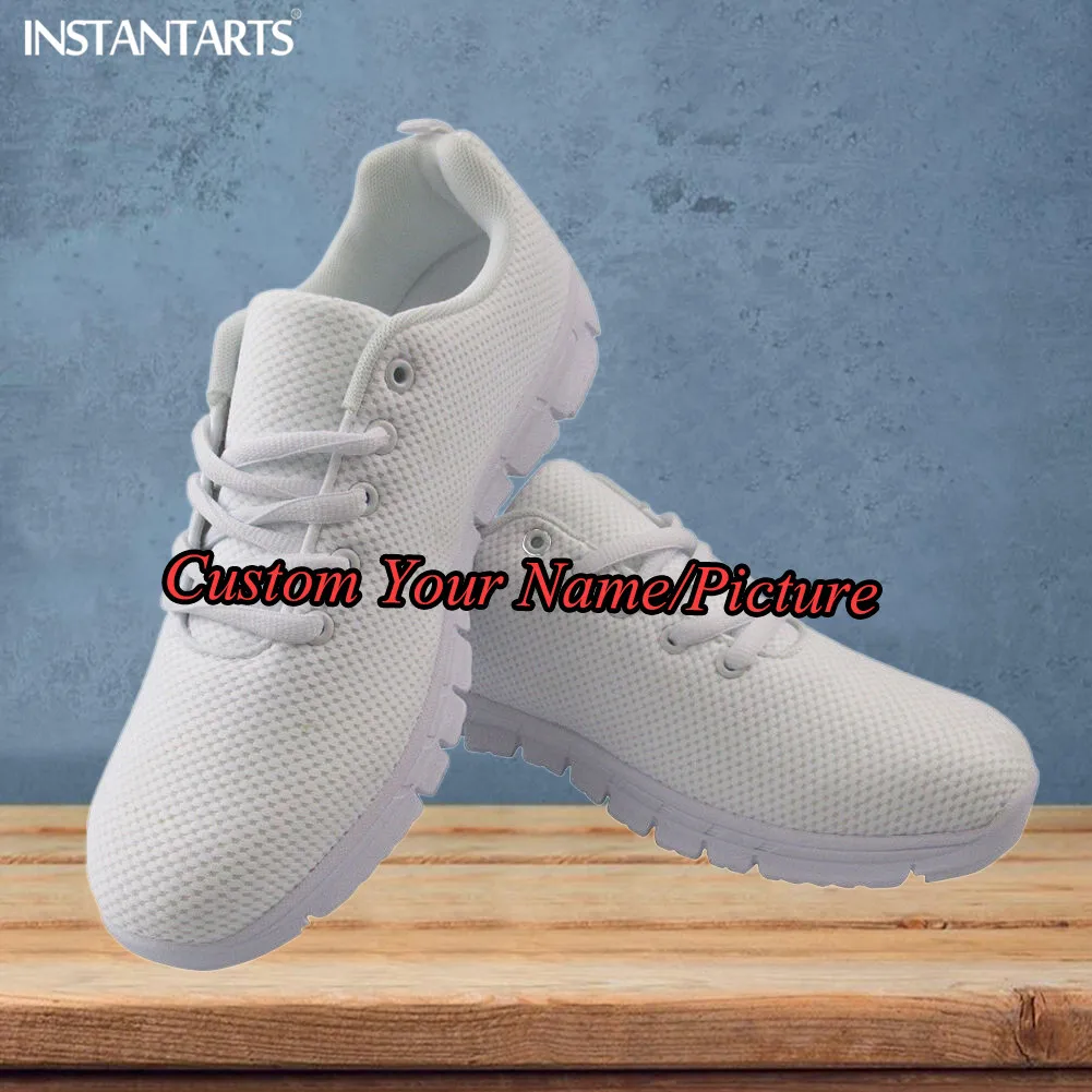 INSTANTARTS-zapatos informales básicos para hombre y mujer, zapatillas de malla ligeras, transpirables, para estudiantes, envío directo