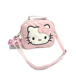 Cartoon Kids Bag Cute Hello Kitty Crossbody Bag For Girls Small Coin Purse Handbags PU Leather Shoulder Bag Children Mini Purse