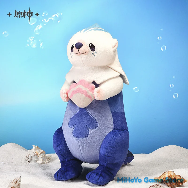 [Genuine] Sea Otter Doll MiHoYo Original Genshin Impact Official Sea Otter Plush Pendant Genshin Fontaine Ocean Zoo Series Gifts