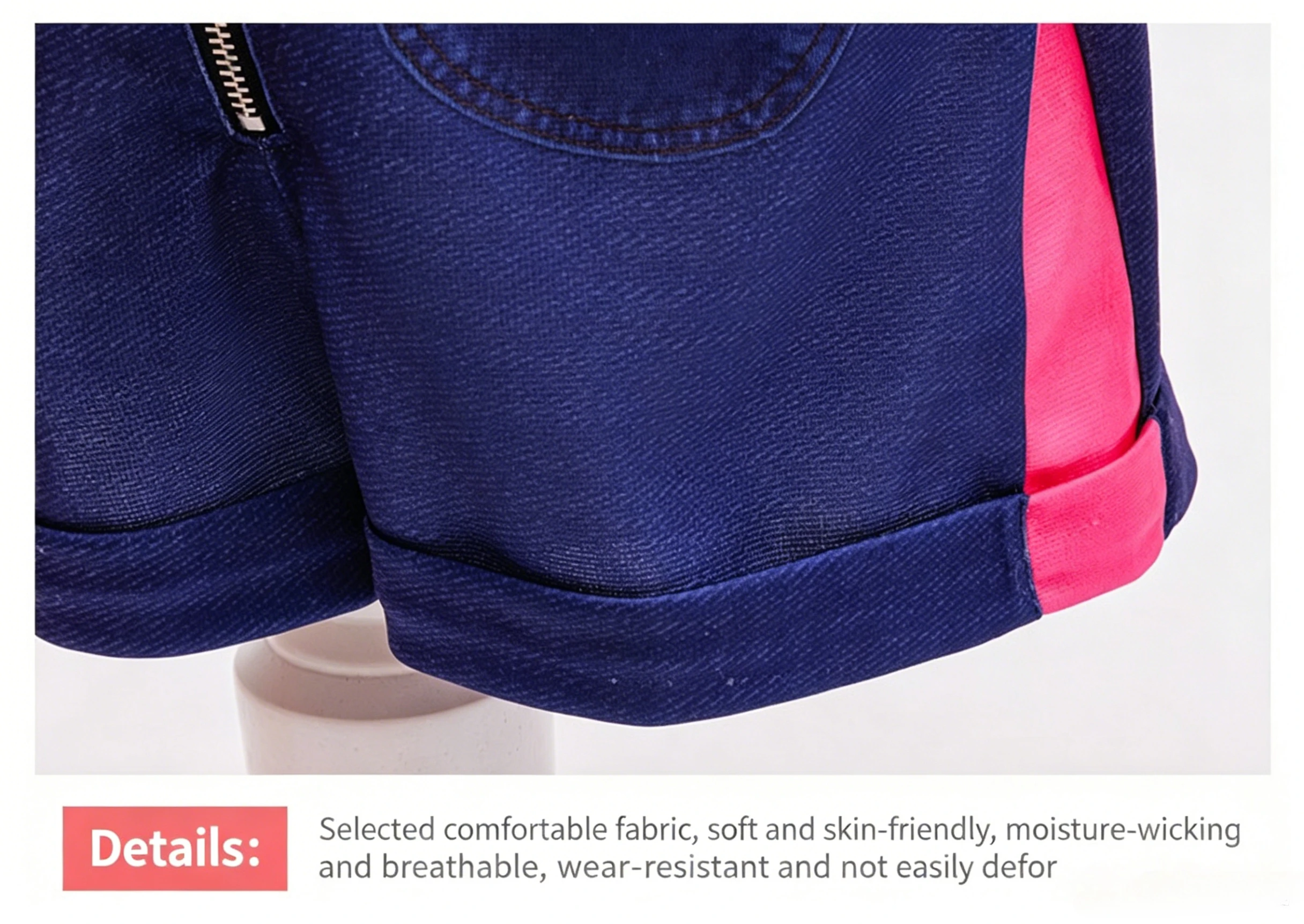 Mädchen Street-Style Cosplay Kostüm-Set 3D-Gedruckte Kurze Jacke Shorts für Halloween Geburtstagsfeier Rollenspiel – Detail 8