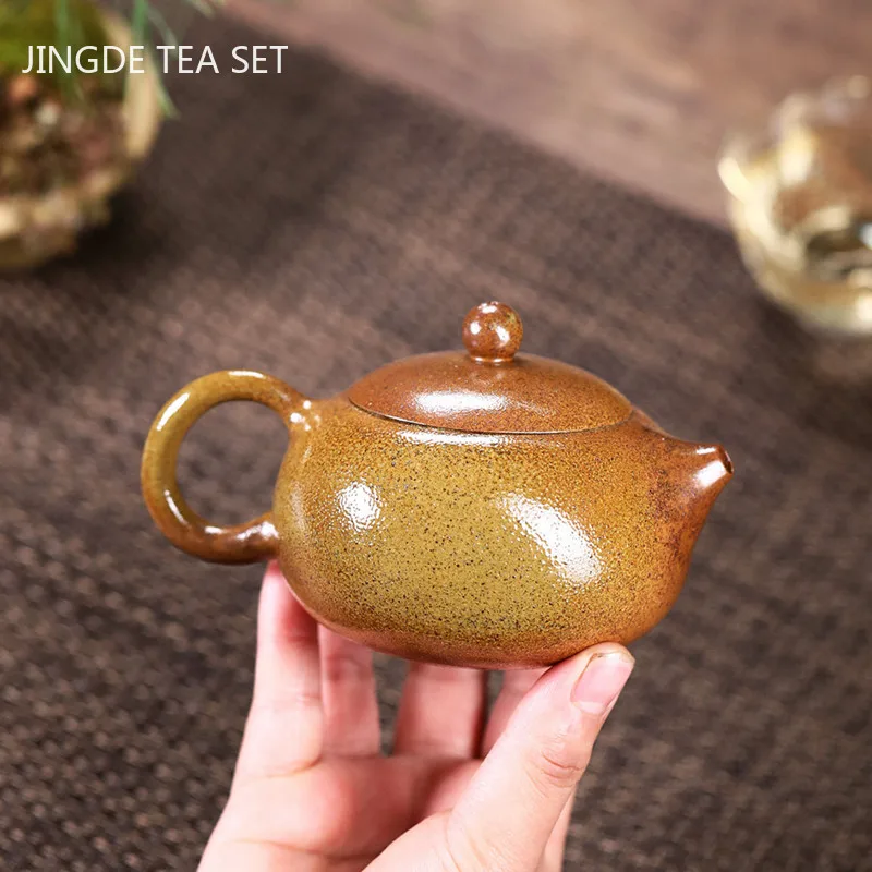 

Yixing tea pots Purple Clay Teapot Raw ore Section Mud Firewood Xishi Kettle Customized Chinese Tea Ceremony Supplies 290ml