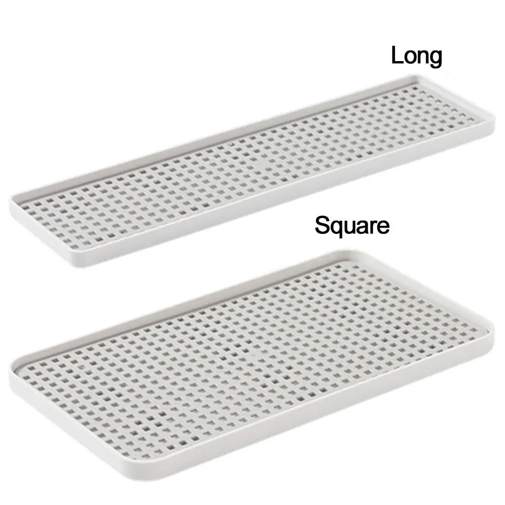 Hot Fruit Dryer Tray Rectangle Tableware Plastic Dish Drainer Plastic Double-Layer Storage Rack Sink Drying Rack.