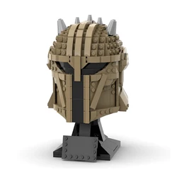 MOC Classic Movie Space War Hunter Helmet Building Block Bust Character Warrior Helmets Brick Toy Gift