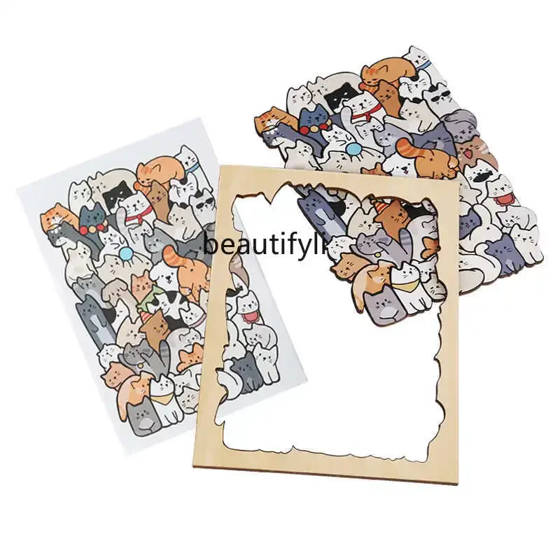 

Cartoon animal children's educational toy cat puppy decompression stuffy cure female gift photo frame