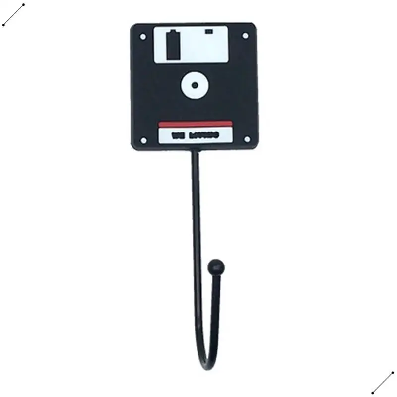 Retro Door Hook Nail-Free Auxiliary Storage Hook Office Compartment Bathroom Kitchen Door Back Hook