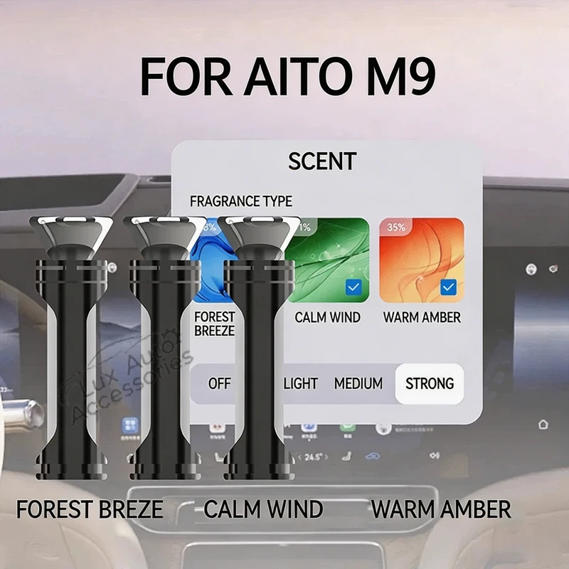 For AITO M5 7 M9 STELATO S9 Luxeed S7 R7 Car Air Freshener Refill Direct Replacement for Original Vehicle Fragrance Core & Shell