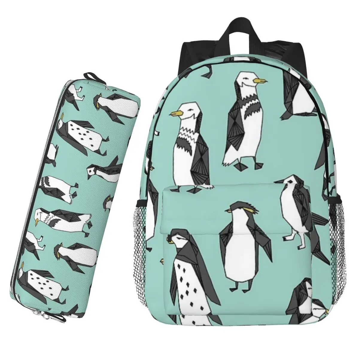 

Рюкзак Penguin - Mint By Andrea Lauren, Лидер продаж, рюкзак для мальчиков и девочек, сумка для книг, сумки на плечо для детей, школьная сумка, пенал