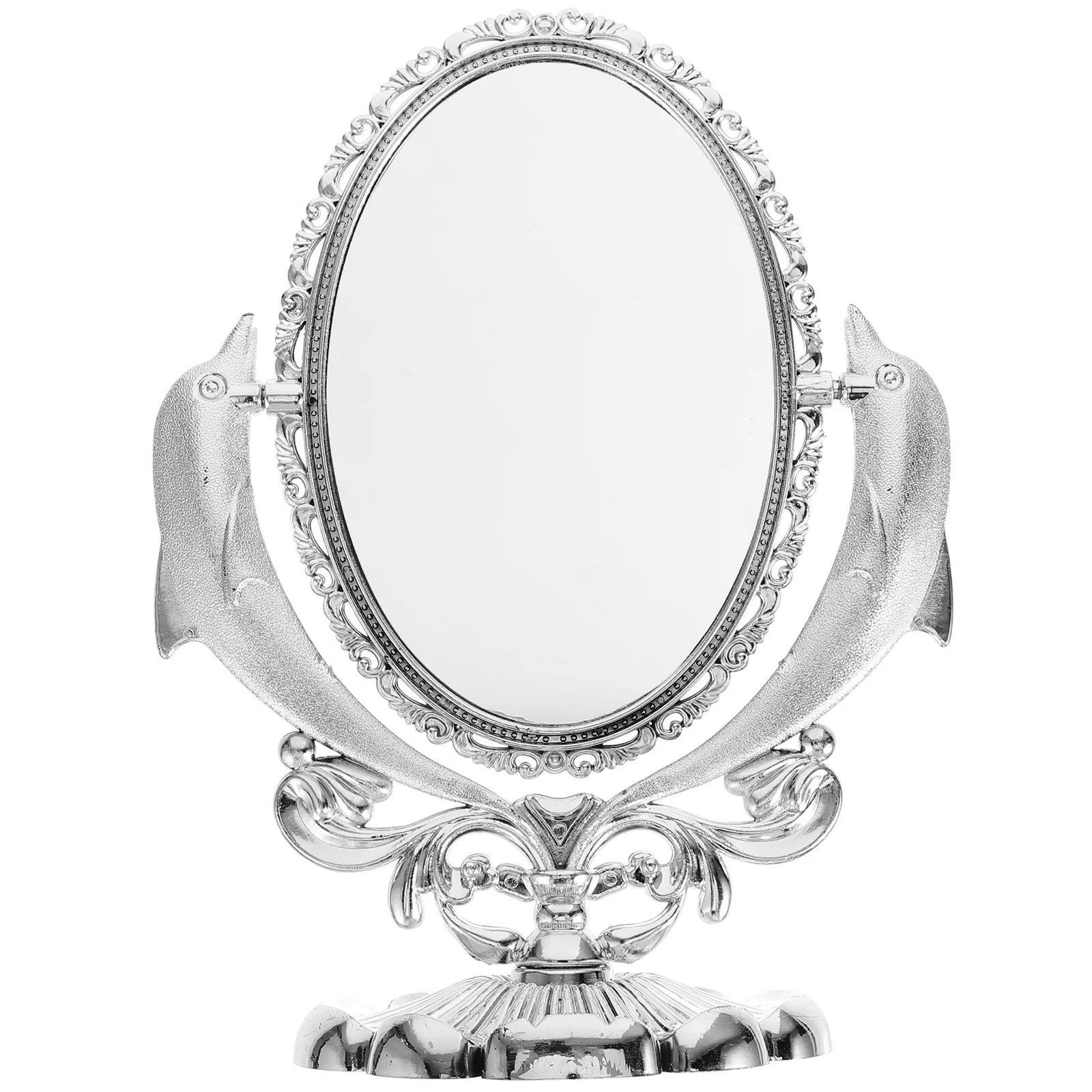 

Makeup Brush Mirror Vintage Bathroom Accessories Travel Shower Desk Desktop Vanity