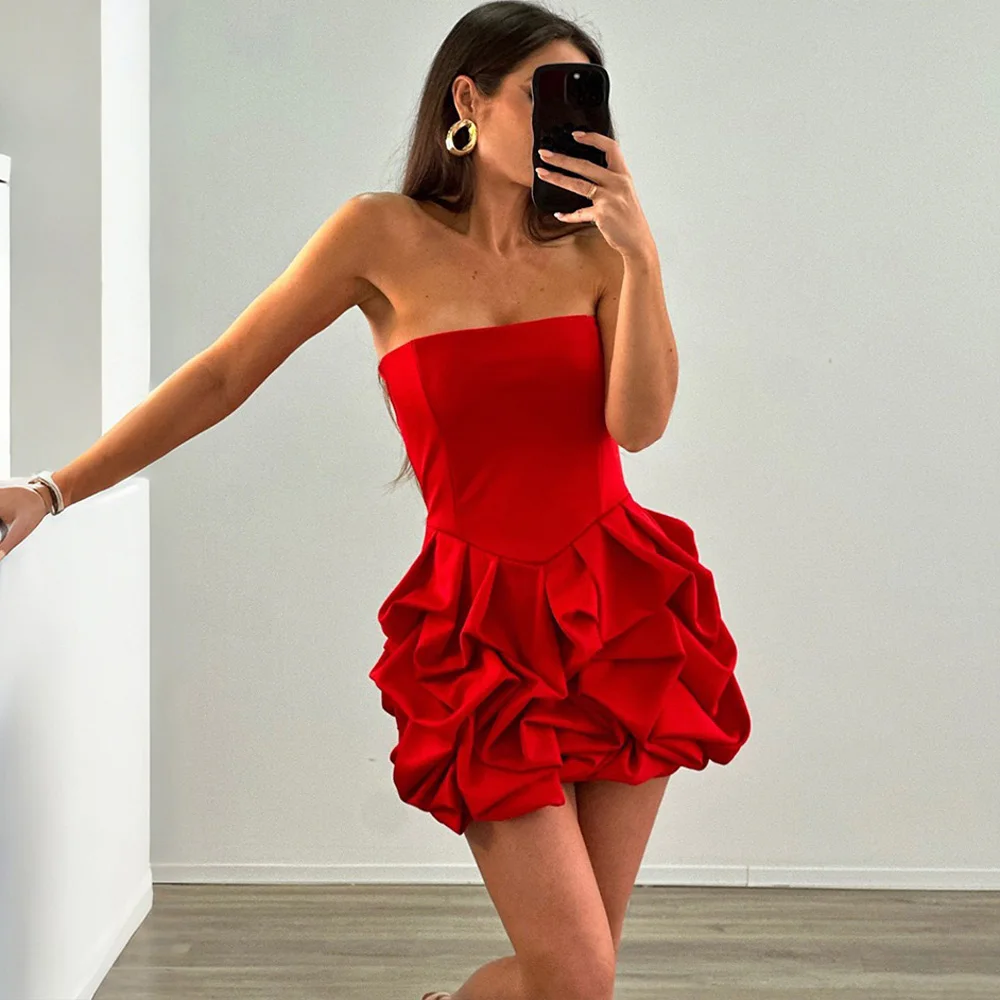 

Sexy Dresses for Woman 2025 New Off the Shoulder Backless Sheath A Line Mini Length Elegant Ladies Birthday Party Dinner Dress