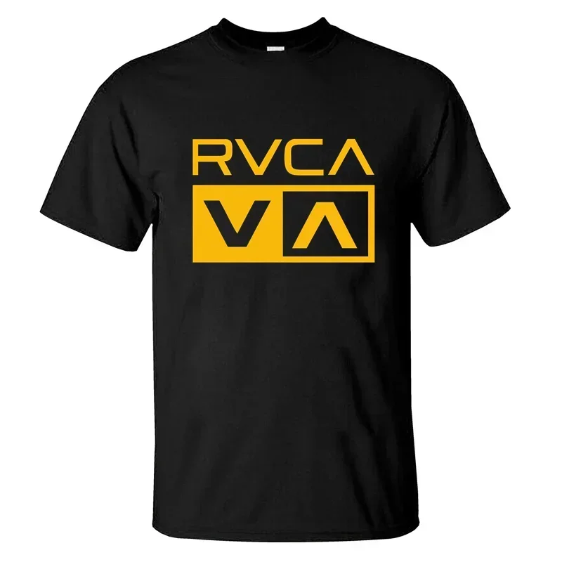 

2025 Men T Shirt Casual RVCA VA Essential T-shirt Graphic Summer Short Sleeves 100% Cotton S-3XL Cool Tee