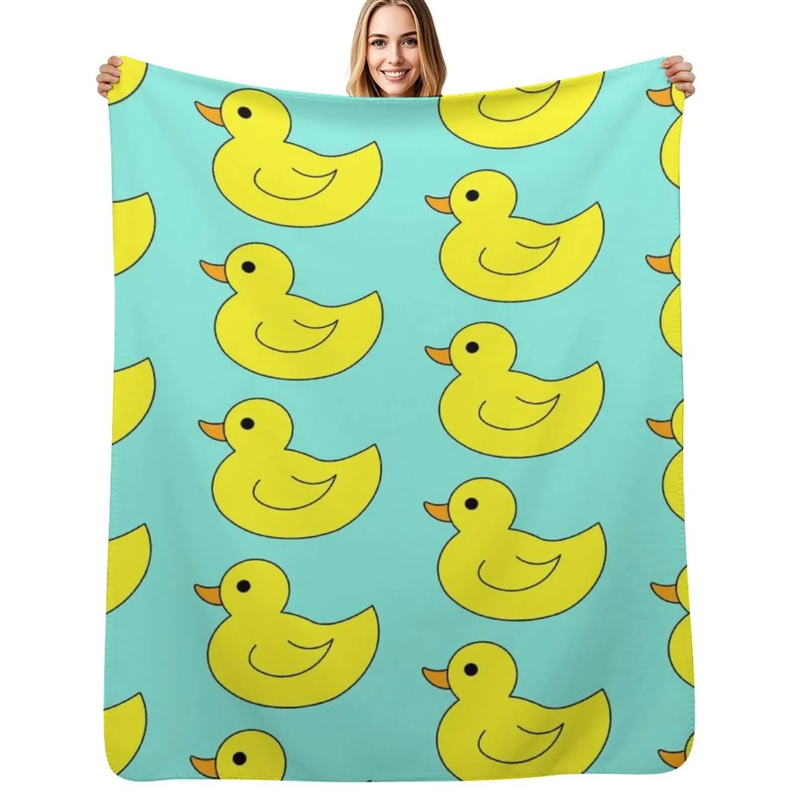 

Duck Throw Blanket Furry Vintage Quilt for babies Blankets